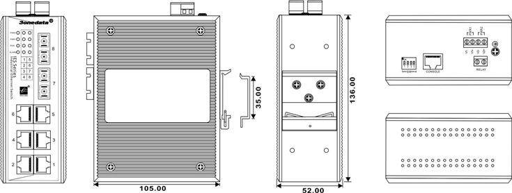 IES618-2F 6 cổng Ethernet + 2 cổng quang