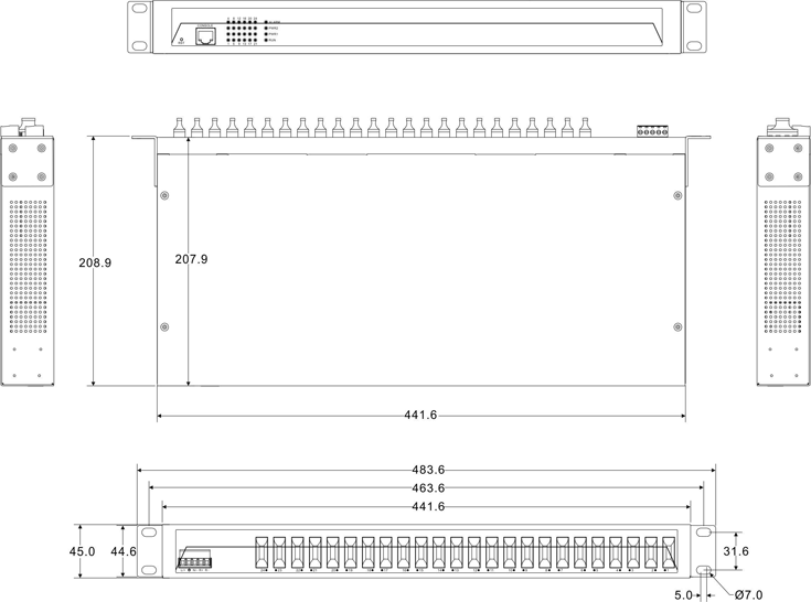 IES1024-24F 24 cổng quang