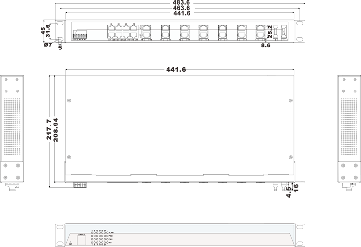 IES1024-2F 22 cổng Ethernet + 2 cổng quang