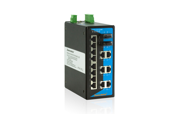 Switch công nghiệp 14 cổng Ethernet + 2 cổng quang IES3016-2F
