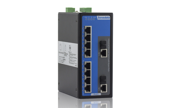 Switch công nghiệp quản lý 4 cổng Ethernet + 4 cổng PoE Ethernet + 2 cổng Combo Gigabit SFP IPS7110-2GC-4T-4POE
