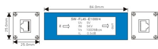 Bộ chống sét Ethernet RJ45 1000m FL45-1000