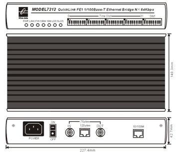 Bộ chuyển đổi Ethernet sang FE1 MODEL7212