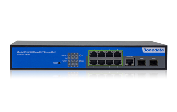 Switch 8 cổng Gigabit PoE Ethernet + 2 cổng Gigabit SFP PS5010G-2GS-8PoE